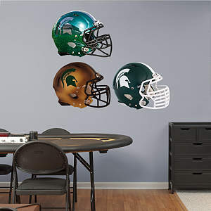 Michigan State Spartans Helmet Collection Fathead Wall Decal